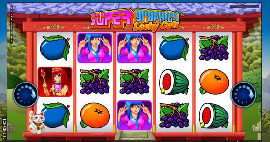 Super Graphics Lucky Cats slot machine
